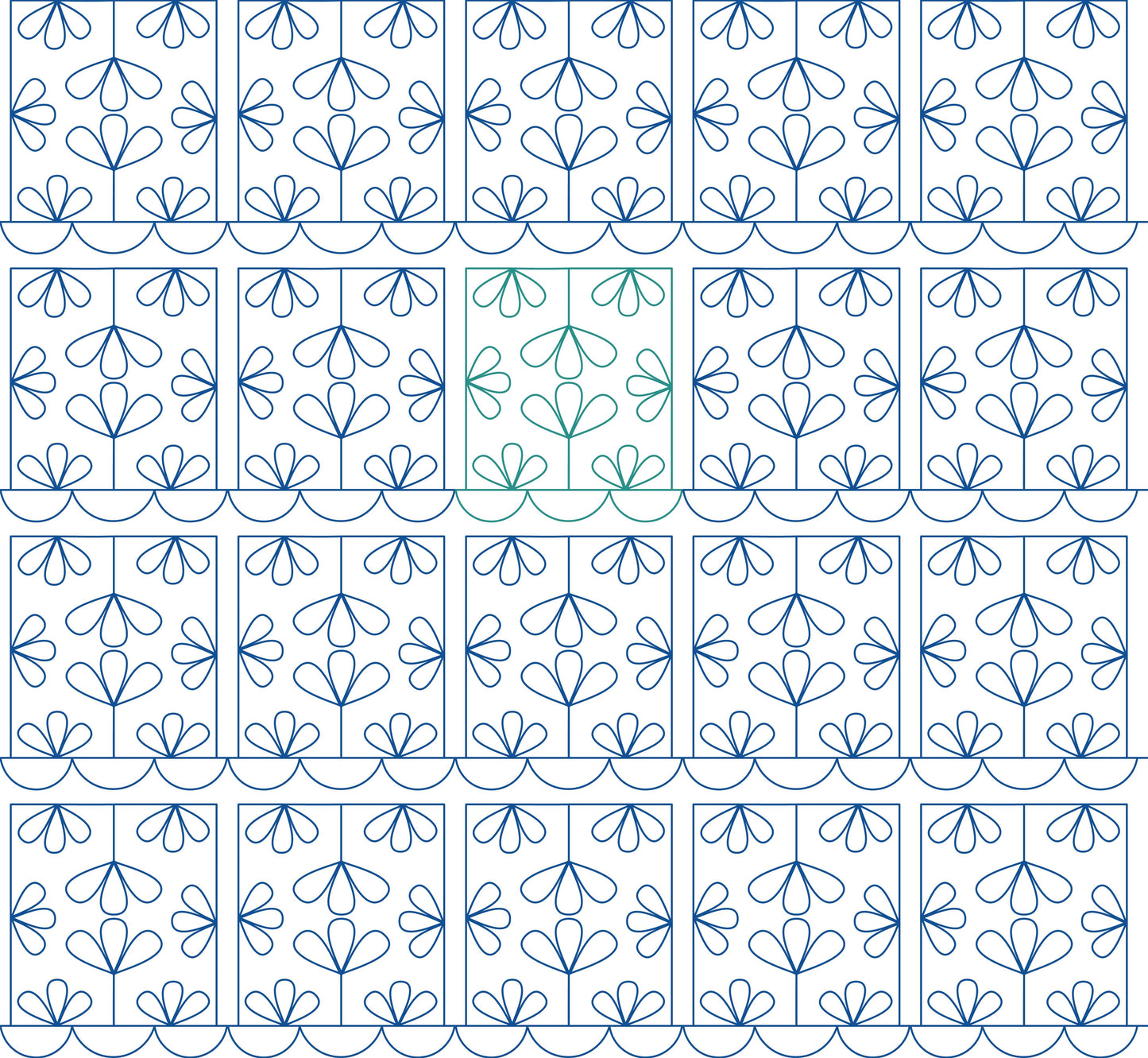 Floral Window Pane