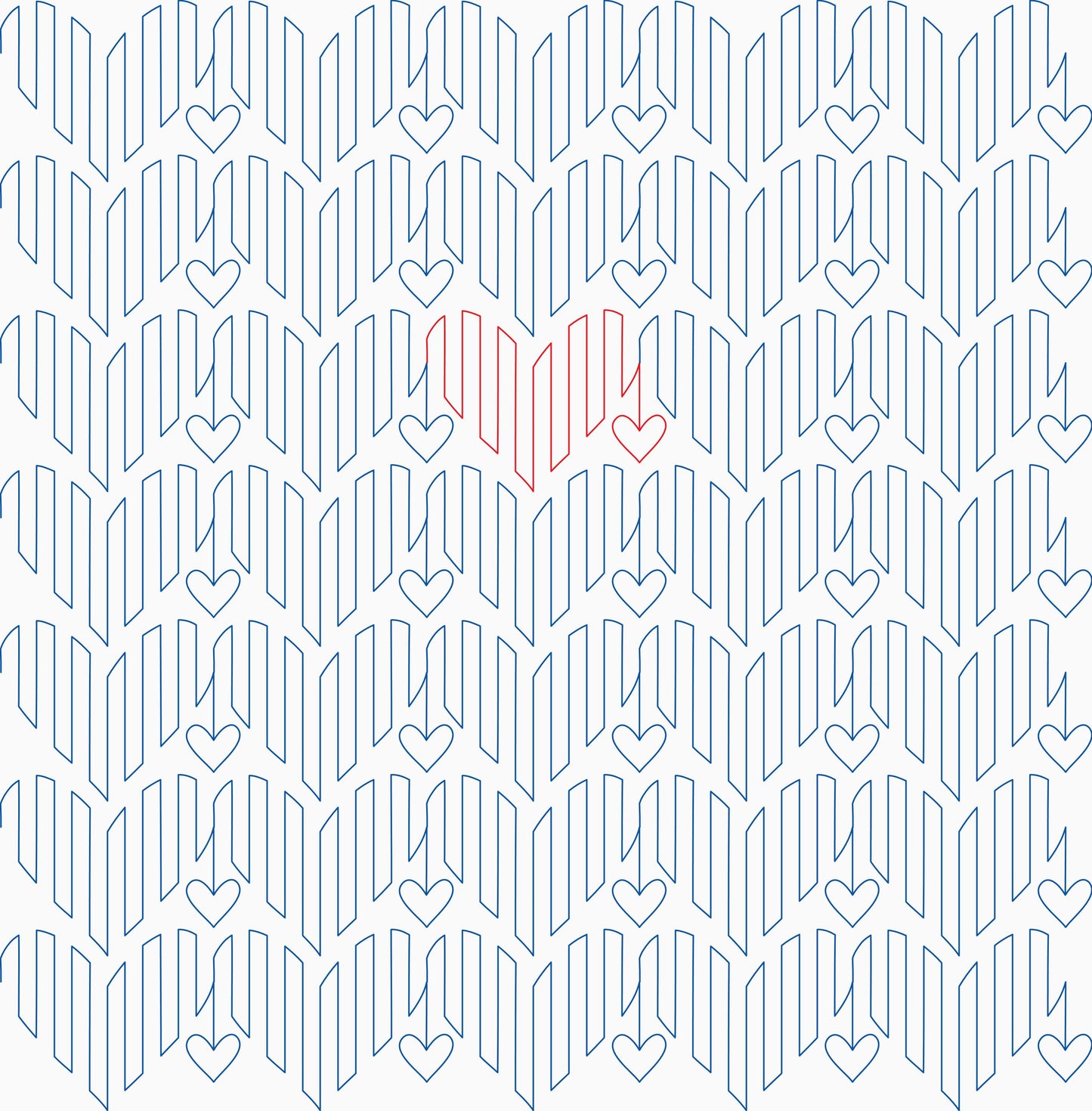 Graphic Double Hearts
