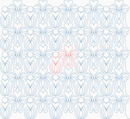 Feather Firework Hearts