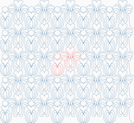 Feather Firework Hearts