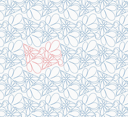 Feathered Daisy Triangles