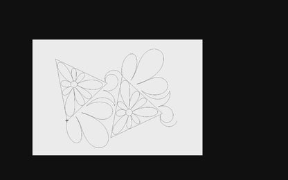 Feathered Daisy Triangles